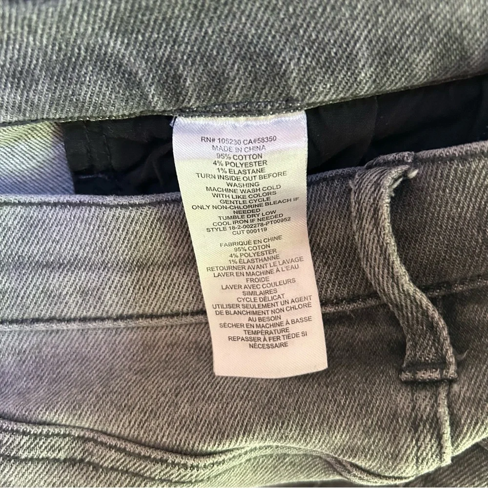 Current/Elliott ~Women’s Ultra High Waist Skinny Jeans Gray Fade Out Destroy 27 - Picture 9 of 16